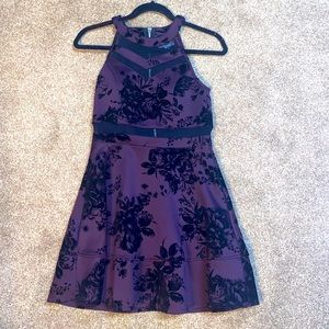 Honey and Rosie purple & black dress (medium)